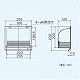 パナソニック 屋根裏・床下換気・サニタリー用換気扇 専用部材 屋外フード 樹脂製 適用機種:FY-13U、FY-13UD、FY-13UH2、FY-13UHD、FY-13GH FY-HSP13 画像2