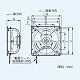 パナソニック 有圧換気扇 ステンレス製 排気仕様 25cm 単相・100V 公称出力:20W 取付開口寸法 内寸:275 角 FY-25GSX4 画像2