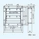 パナソニック 有圧換気扇 専用部材 風圧式シャッター 35cm用 鋼板製 FY-GAS353 画像2