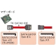 サンワサプライ シリアルATA3延長ケーブル ストレート側ラッチ付 長さ0.3m TK-SATA3-03E 画像2