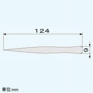 エンジニア 430耐食性エコノミーピンセット 直型タイプ 全長124mm 先端ギザ付 PTS-02 画像2