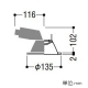 コイズミ照明 LEDベースダウンライト 防雨型 600lmクラス 白熱球60W相当 白色 埋込穴φ125mm 照度角50° ファインホワイト AD43372L 画像2
