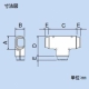 因幡電工 スリムダクトSD T型ジョイント 分岐用 100タイプ アイボリー ST-100-I 画像3