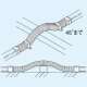 因幡電工 スリムダクトSD フリーコーナー 自在継手 ブラック SF-77-500-K 画像4