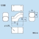 因幡電工 スリムダクトLD 段差継手 90タイプ ブラウン LDIF-90-B 画像3