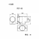 因幡電工 配管化粧カバー(ビル設備用) 《スリムダクトPD》 PD T型ジョイント 分起用 PDT-90-I 画像2