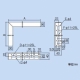 因幡電工 L型ブラケットM仕様 横長穴付き 材質(表面処理):ユニクロ LBM-0 画像2