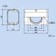 因幡電工 スリムダクトLD 分岐ジョイント LD-90用 壁面取り出し用 ホワイト LDJA-90-W 画像2