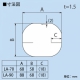 因幡電工 スリムダクトLD 仮設用穴ふさぎプレート 70タイプ LA-70-I 画像2