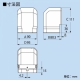 因幡電工 スリムダクトMD MD立面アウトミニコーナー90° 85タイプ ネオホワイト MCOM-85 画像2