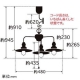 後藤照明 ペンダントライト 3灯用 アルミP1セード CP型 40W浪漫球付 E26口金 プルスイッチ付 GLF-3232 画像2